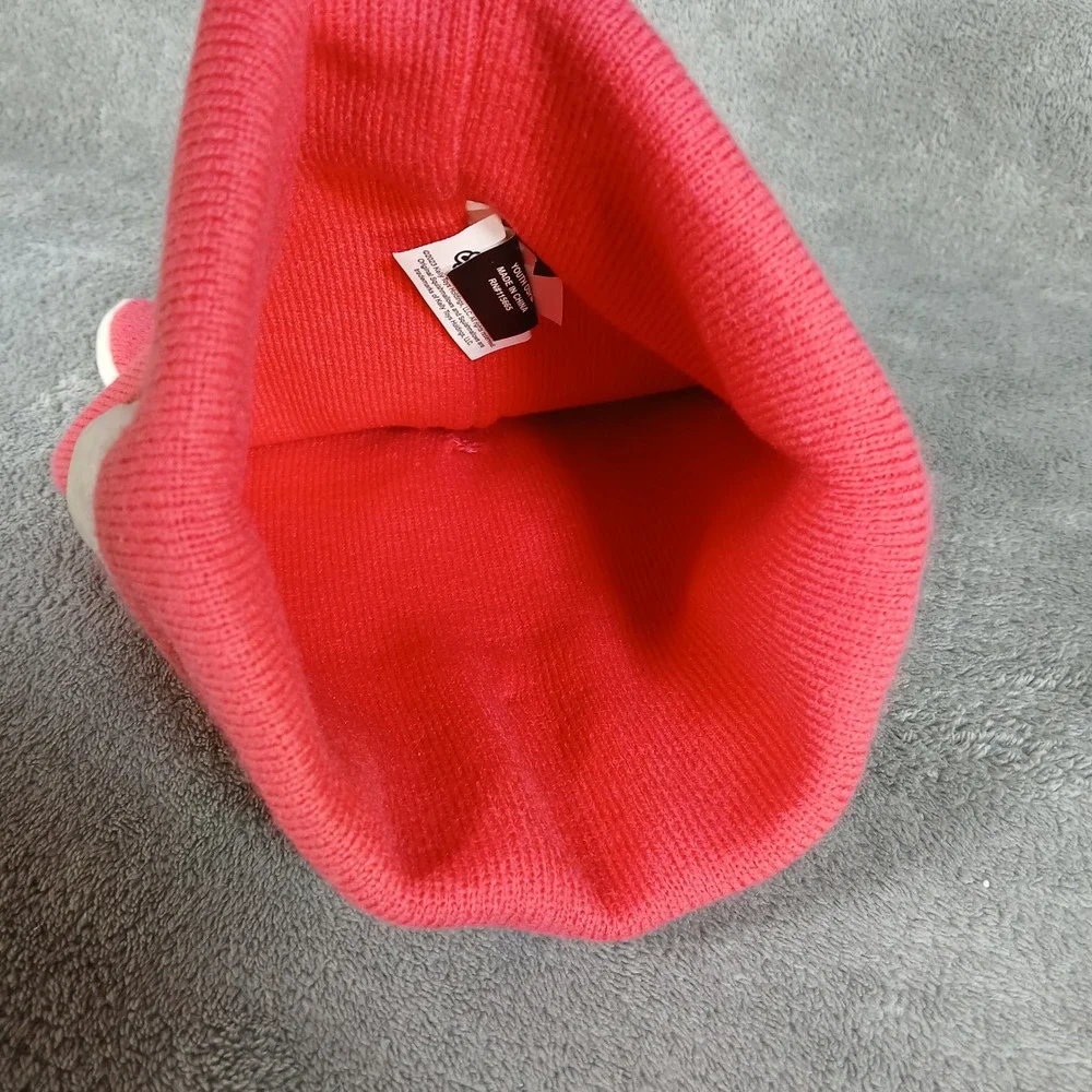 Squishmallows Beanie Youth OSFM Fifi the Fox Pink Acrylic Knit Hat